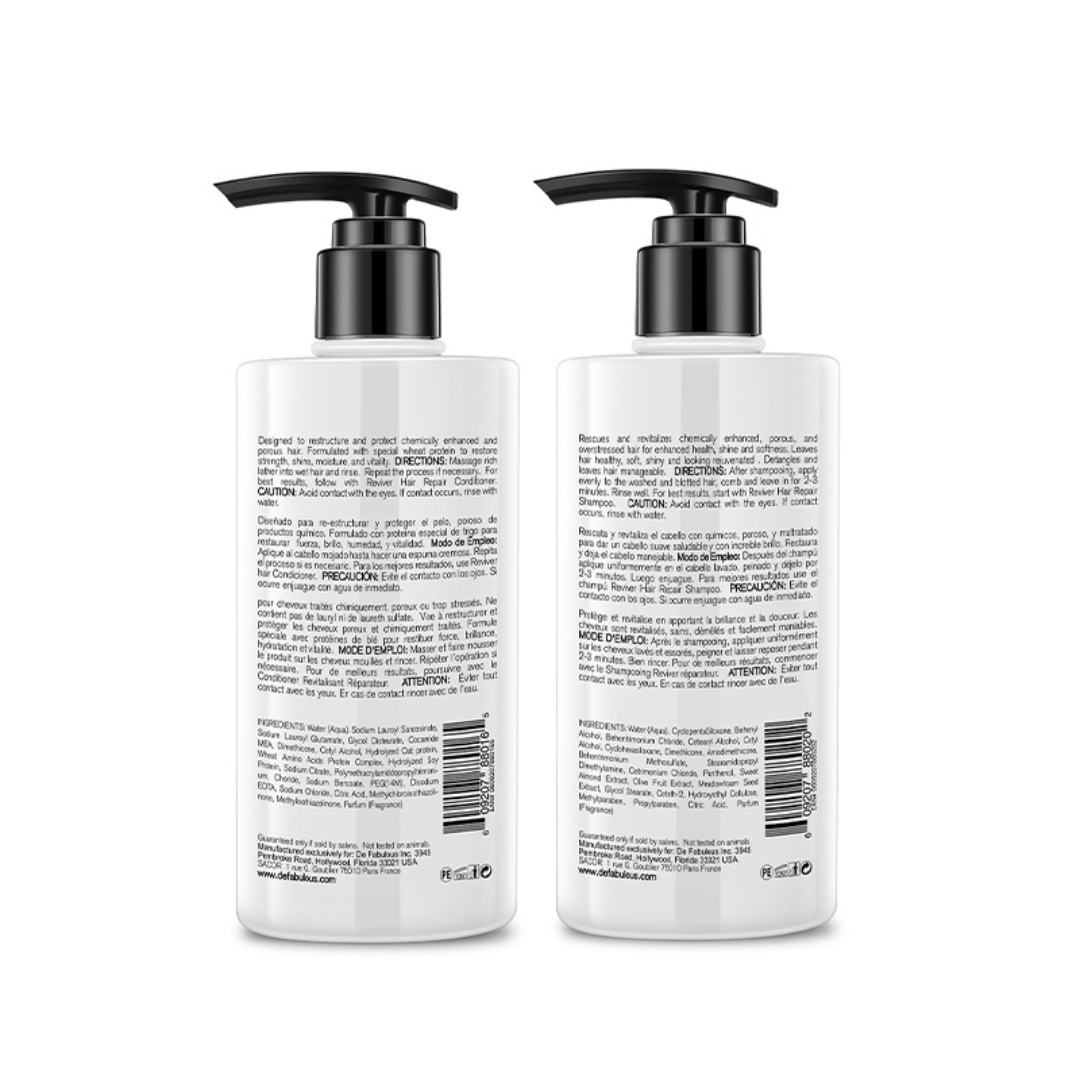 De Fabulous Reviver Shampoo & Conditioner Combo (500ml)
