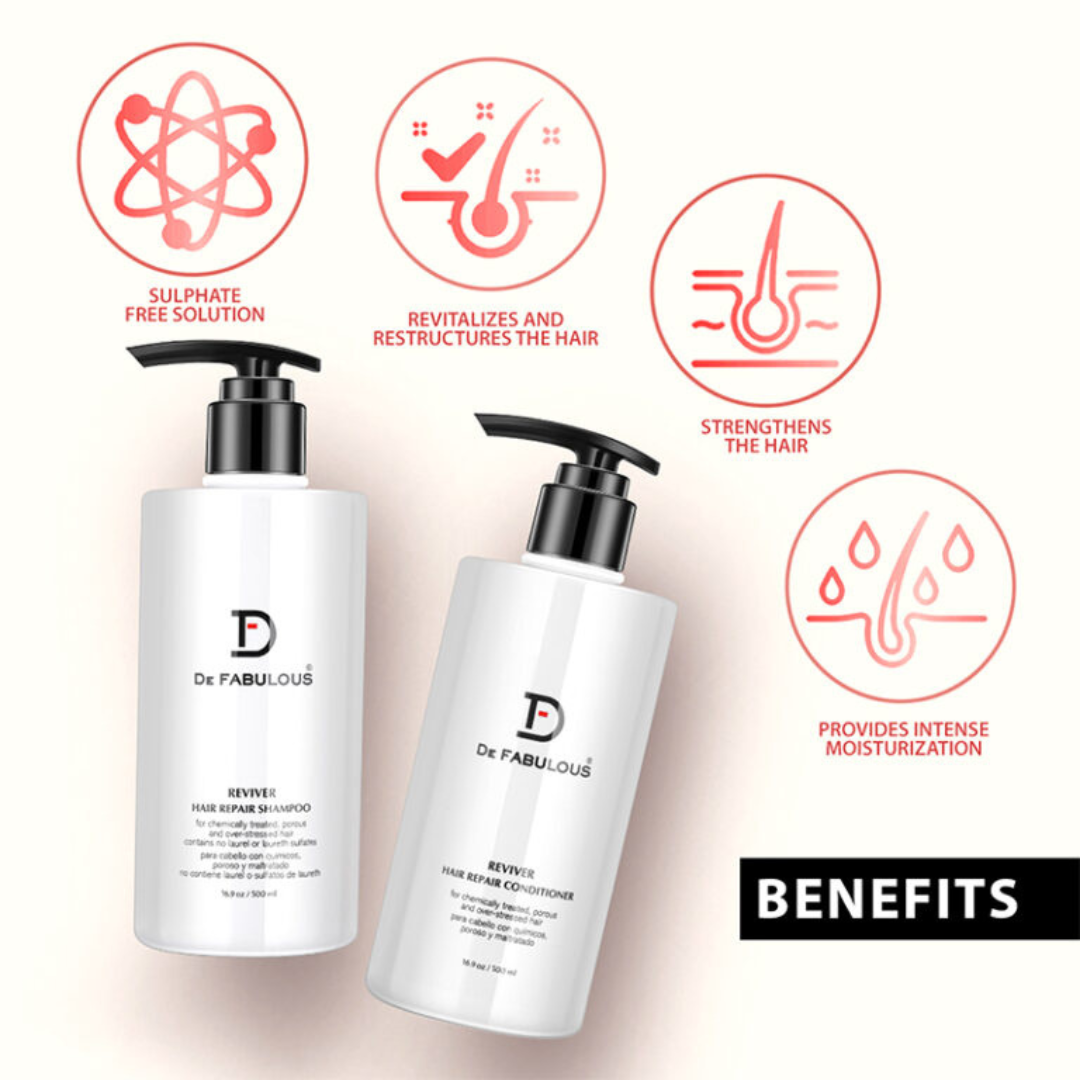De Fabulous Reviver Shampoo & Conditioner Combo - 500ml