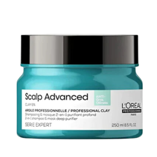 L'Oreal Professionnel Scalp Advanced Anti-Oiliness 2-in-1 Deep Purifier Clay - 250ml