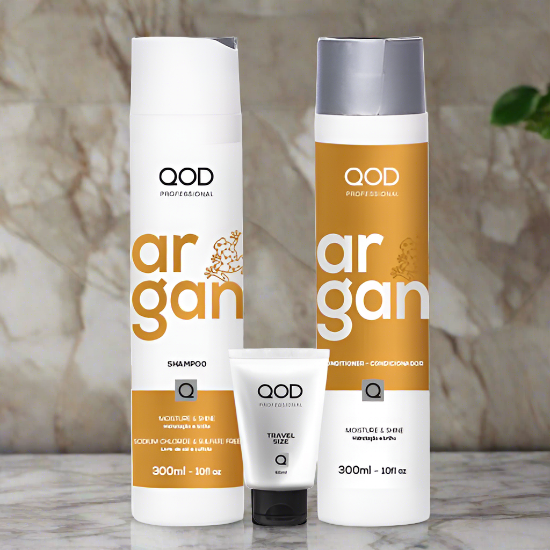 QOD Argan Professional Argan Shampoo & Conditioner Combo - 300ml