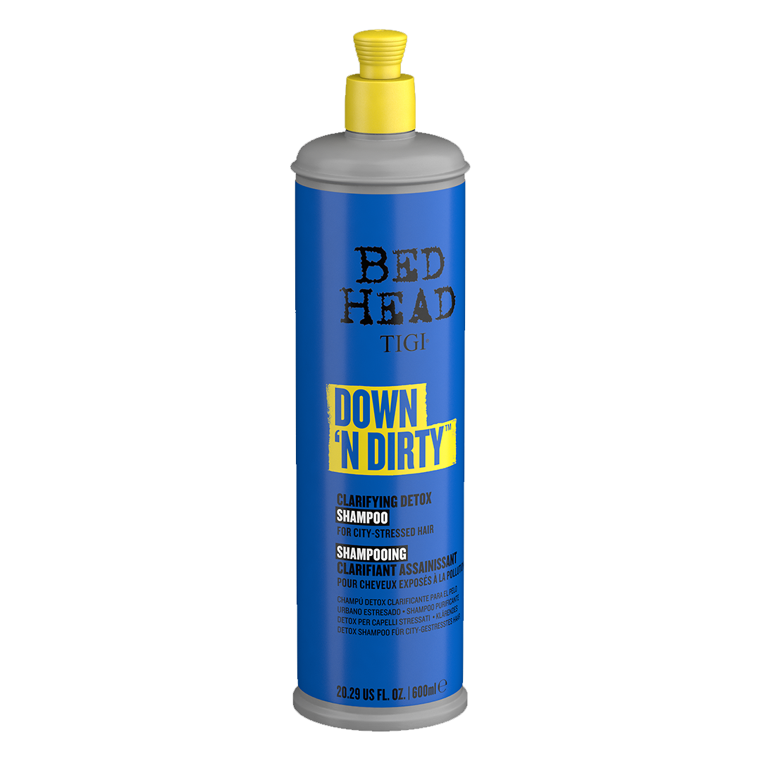 Bed Head TIGI Down N Dirty Clarifying Detox Shampoo for Cleansing - 600ml