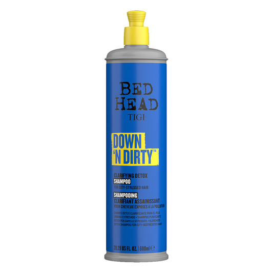 Bed Head TIGI Down N Dirty Clarifying Detox Shampoo for Cleansing - 600ml