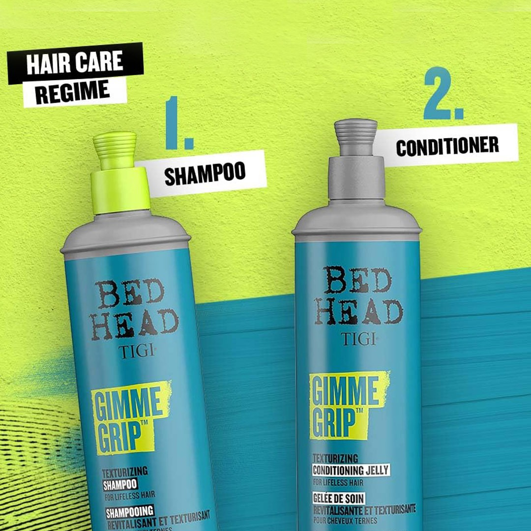 Bed Head TIGI Gimme Grip Texturising Shampoo for Hair Texture - 400ml