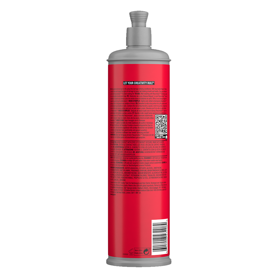 Bed Head TIGI Resurrection Repair Conditioner for Damaged Hair - 600ml