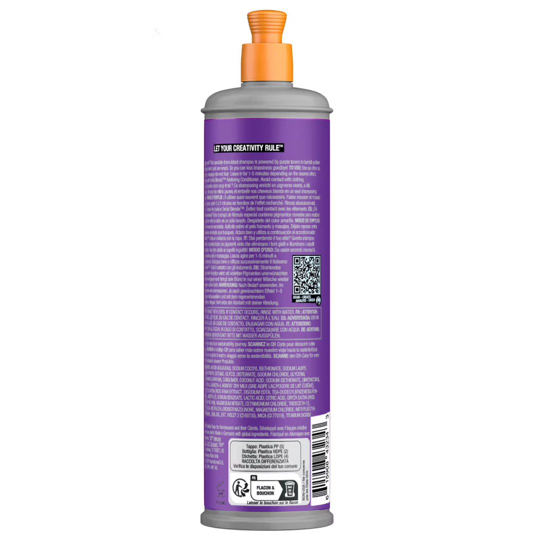 Bed Head TIGI Serial Blonde Purple Shampoo for Cool Blonde Hair - 400ml