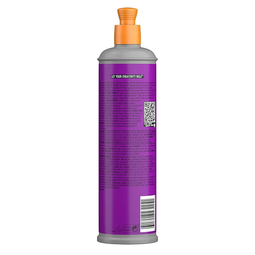 Bed Head TIGI Serial Blonde Shampoo for Damaged Blonde Hair - 400ml