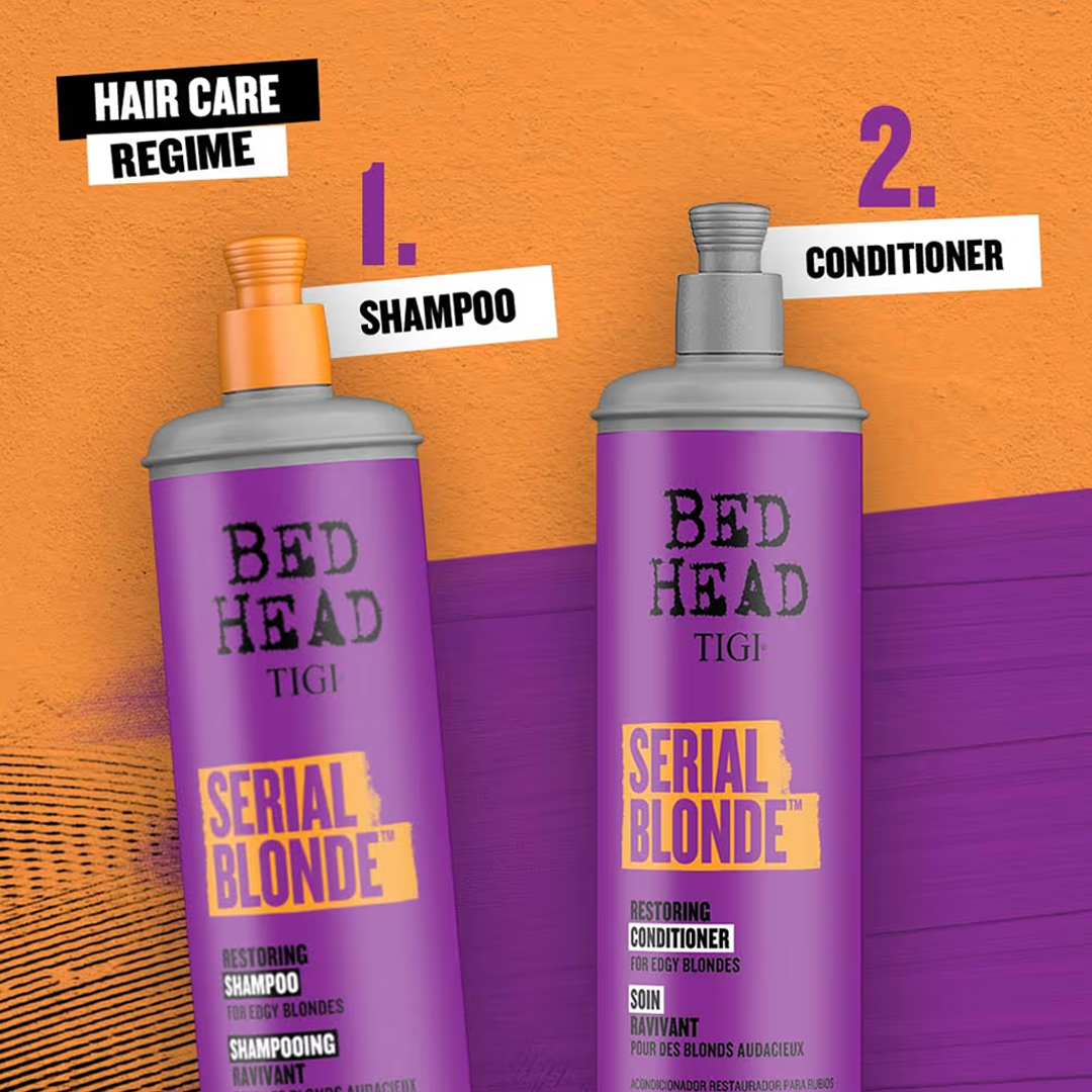 Bed Head TIGI Serial Blonde Shampoo for Damaged Blonde Hair - 600ml