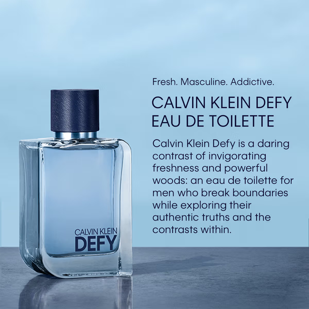 Calvin Klein DEFY Eau De Toilette For Men - 100ml