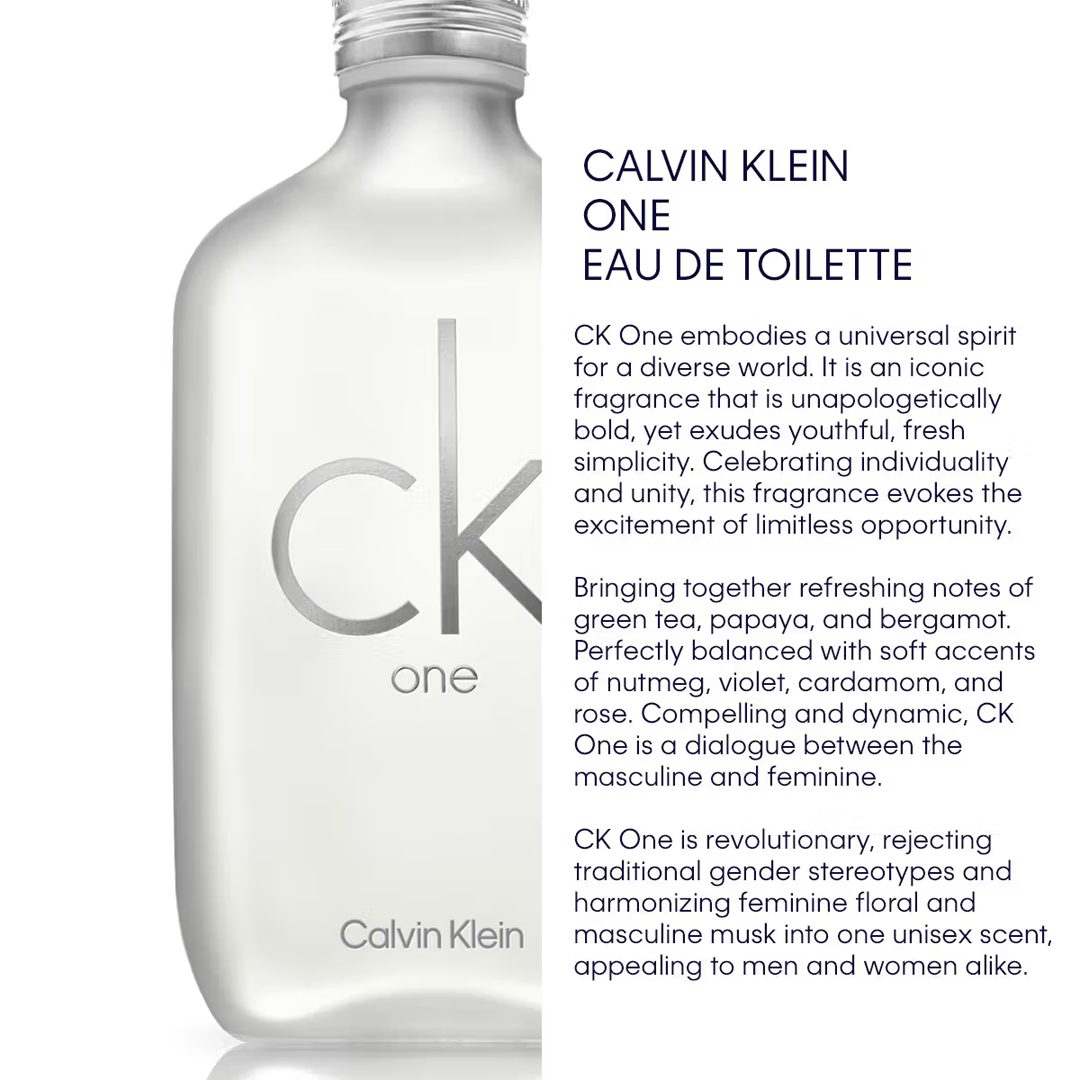 Calvin Klein One Eau De Toilette - 100ml