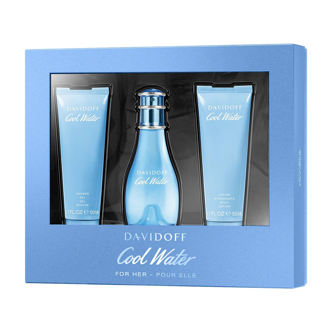 Davidoff Cool Water Eau De Toilette Gift Set For Women - 100ml