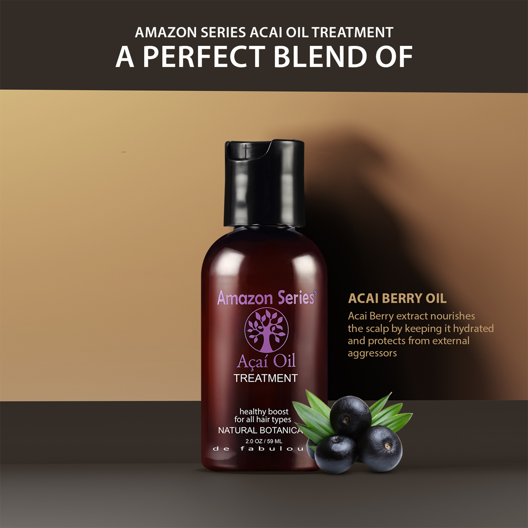 De Fabulous Amazon Series Acai Oil Anti-Frizz Hair Treatment - 59ml