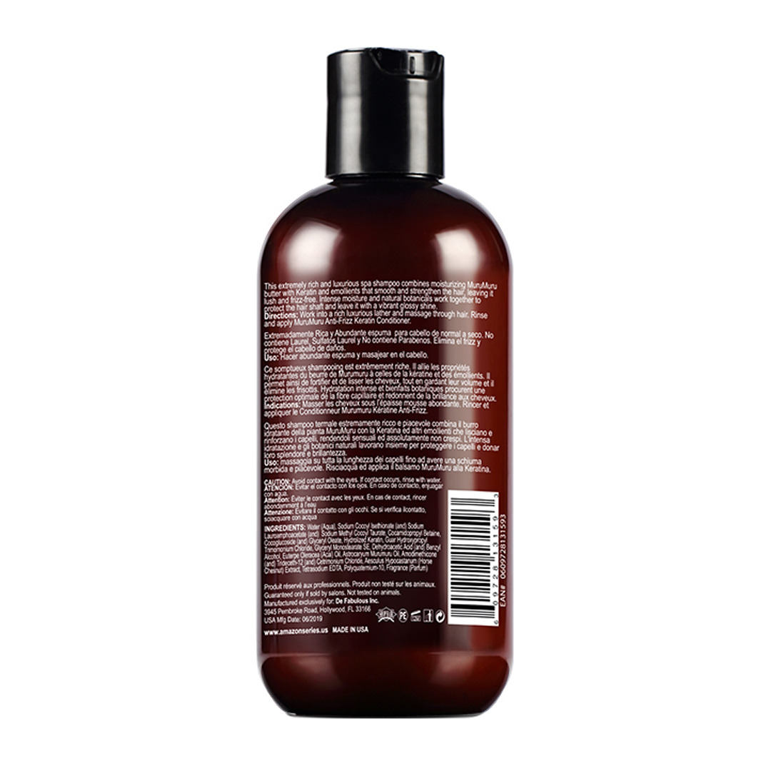 De Fabulous Amazon Series Murumuru Anti-Frizz Keratin Shampoo - 250ml