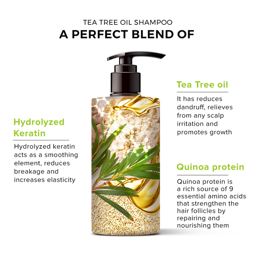 De Fabulous Tea Tree Oil All Hair Types Shampoo & Conditioner Combo - 250ml