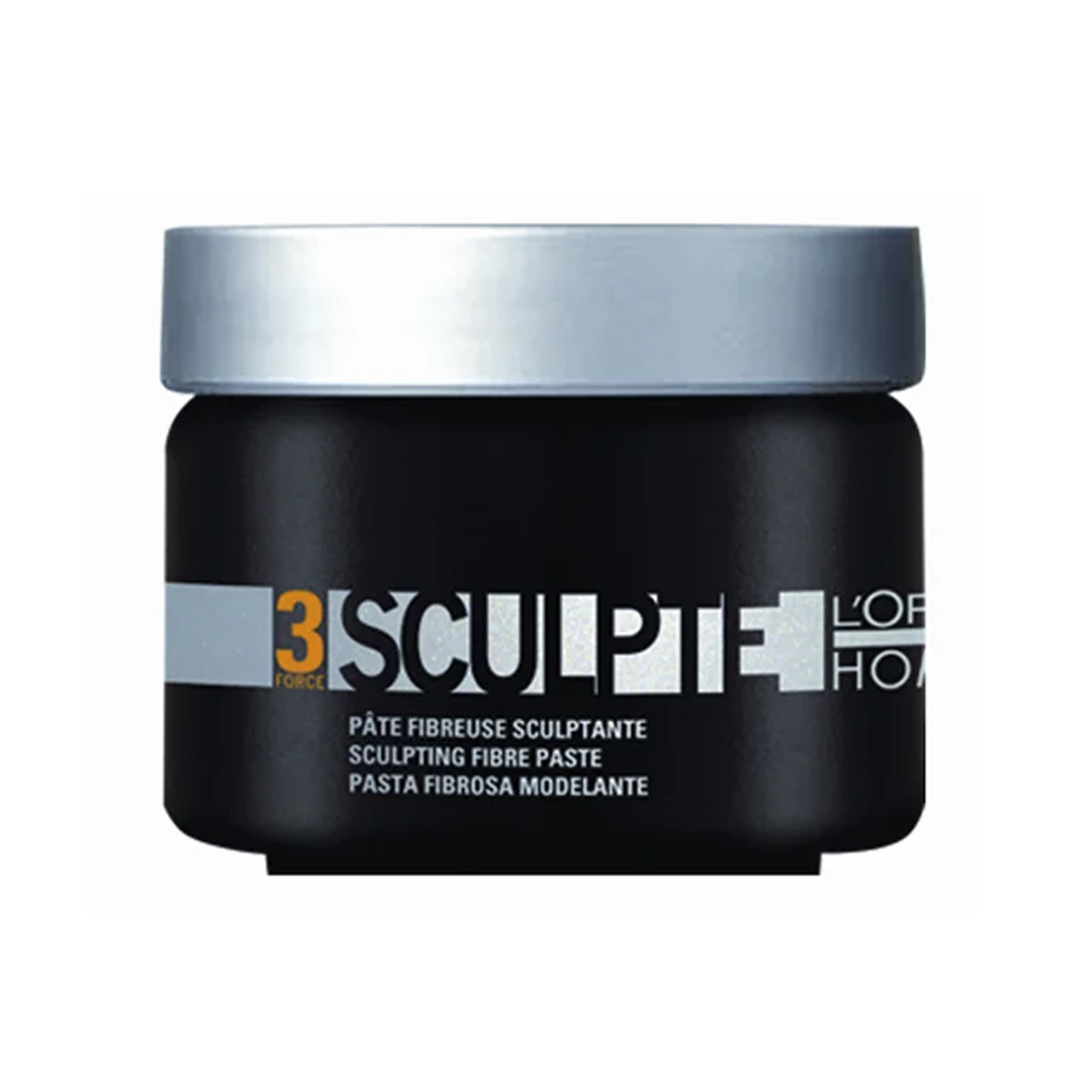 L'Oreal Professionnel Paris Homme Force 3 Sculpte Sculpting Fibre Paste Clay - 150gm