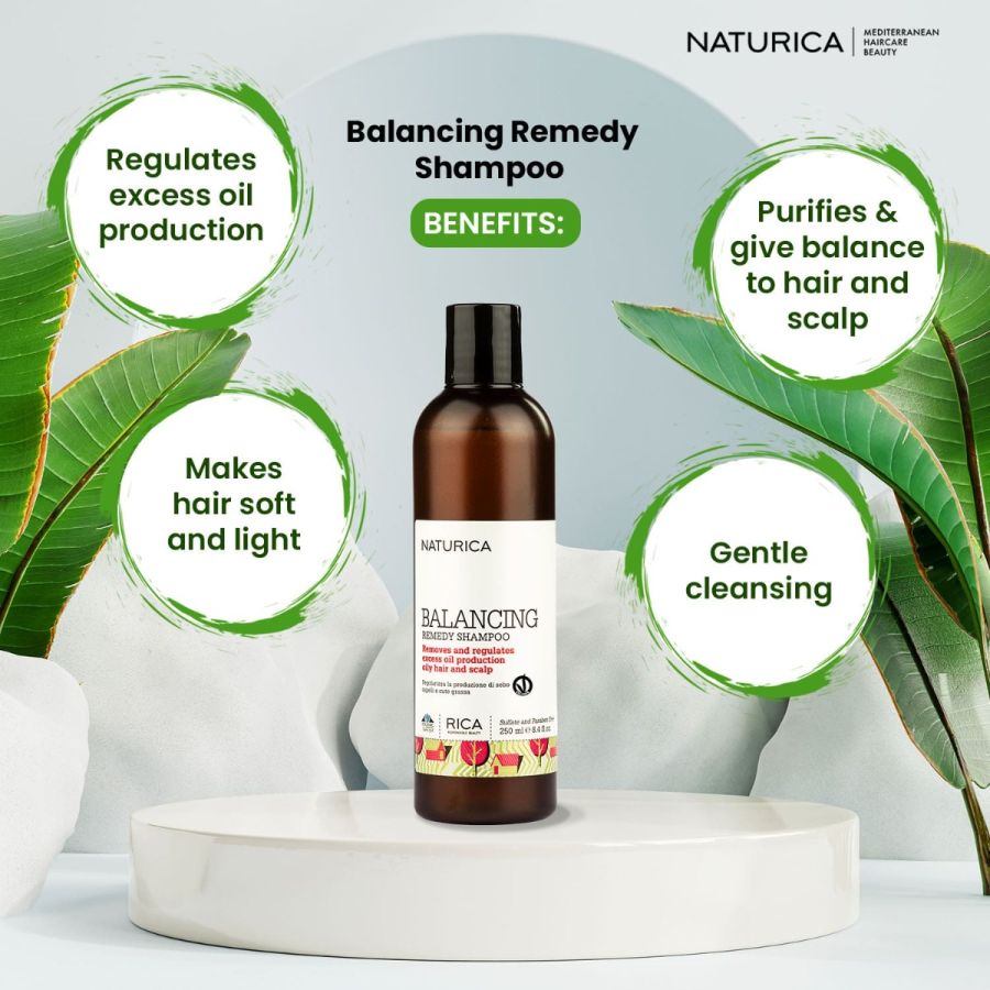 Naturica Balancing Remedy Shampoo for Sensitive and Dandruff Prone Hair and Scalp - 250ml