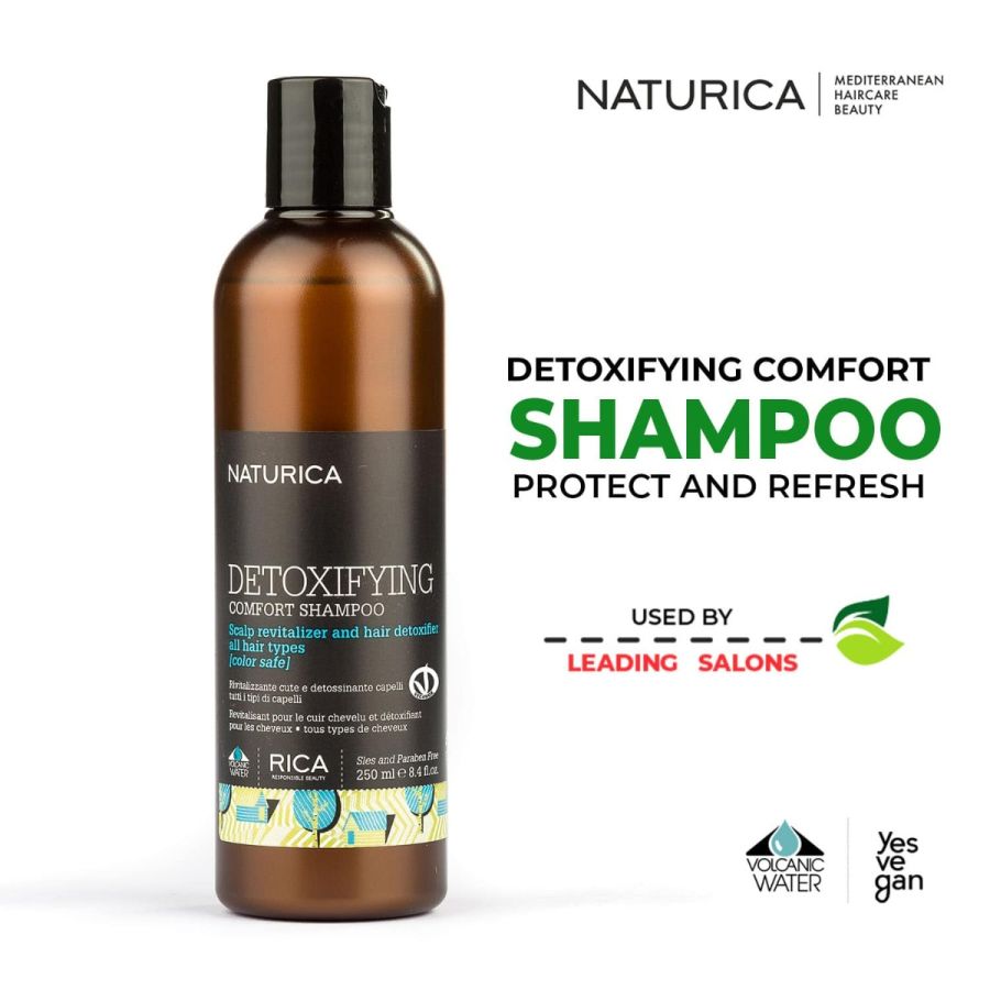Naturica Detoxifying Comfort Shampoo With Wheat Protein for All Type Hair - 250ml
