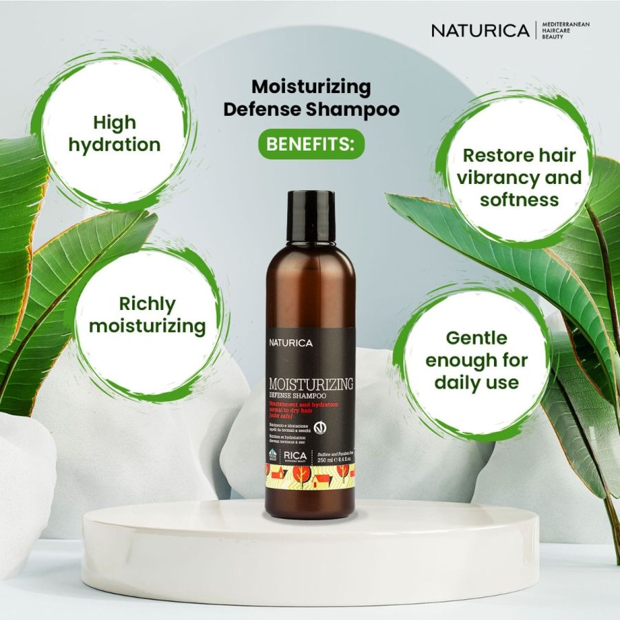 Naturica Moisturising Defense Shampoo for Normal and Dry Hair - 250ml