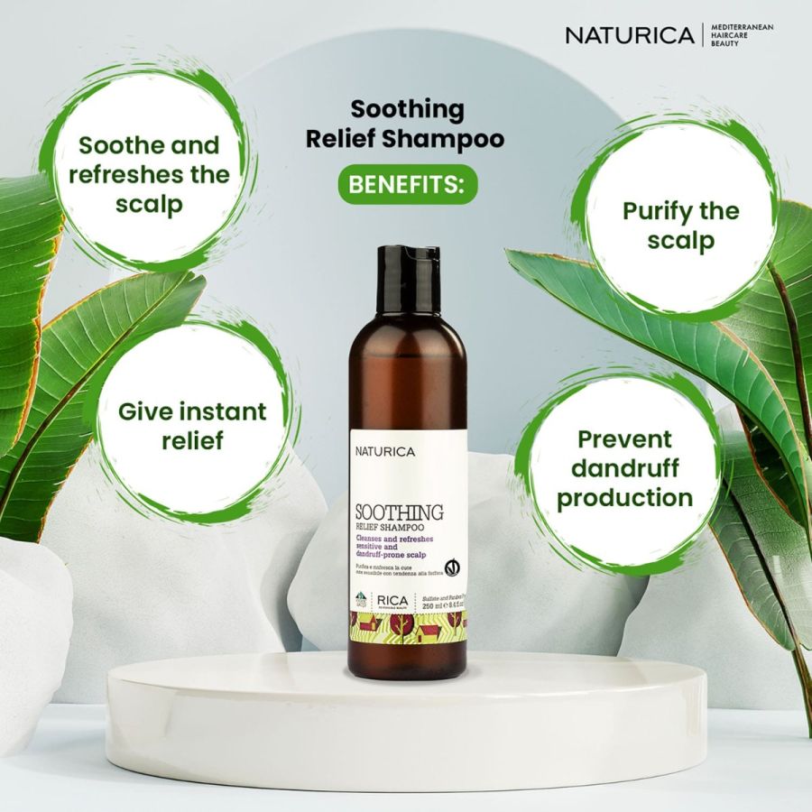 Naturica Soothing Shampoo for Sensitive and Dandruff Prone Hair & Scalp - 250ml