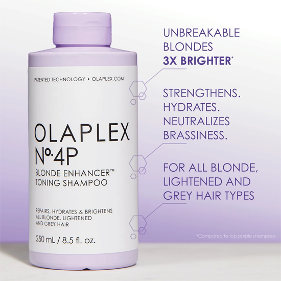 Olaplex No.4P Blonde Enhancer Toning Shampoo - 250ml