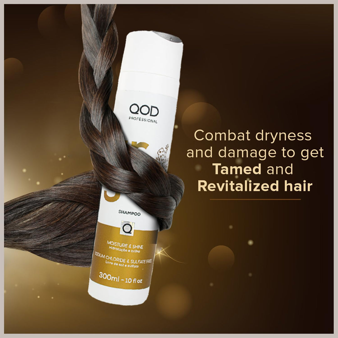 QOD Argan Professional Shampoo for Dry & Damaged Hair - 300ml