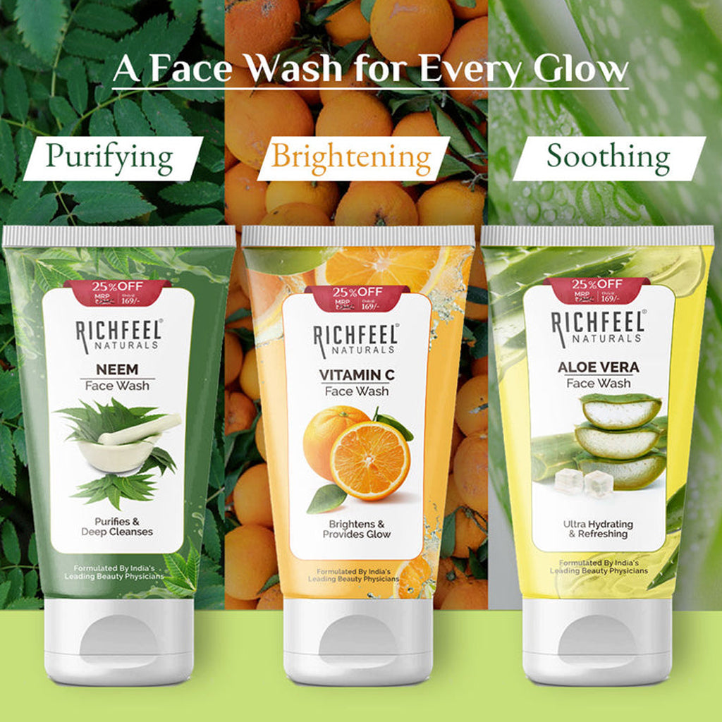 Richfeel Aloe Vera Face Wash - 100gms