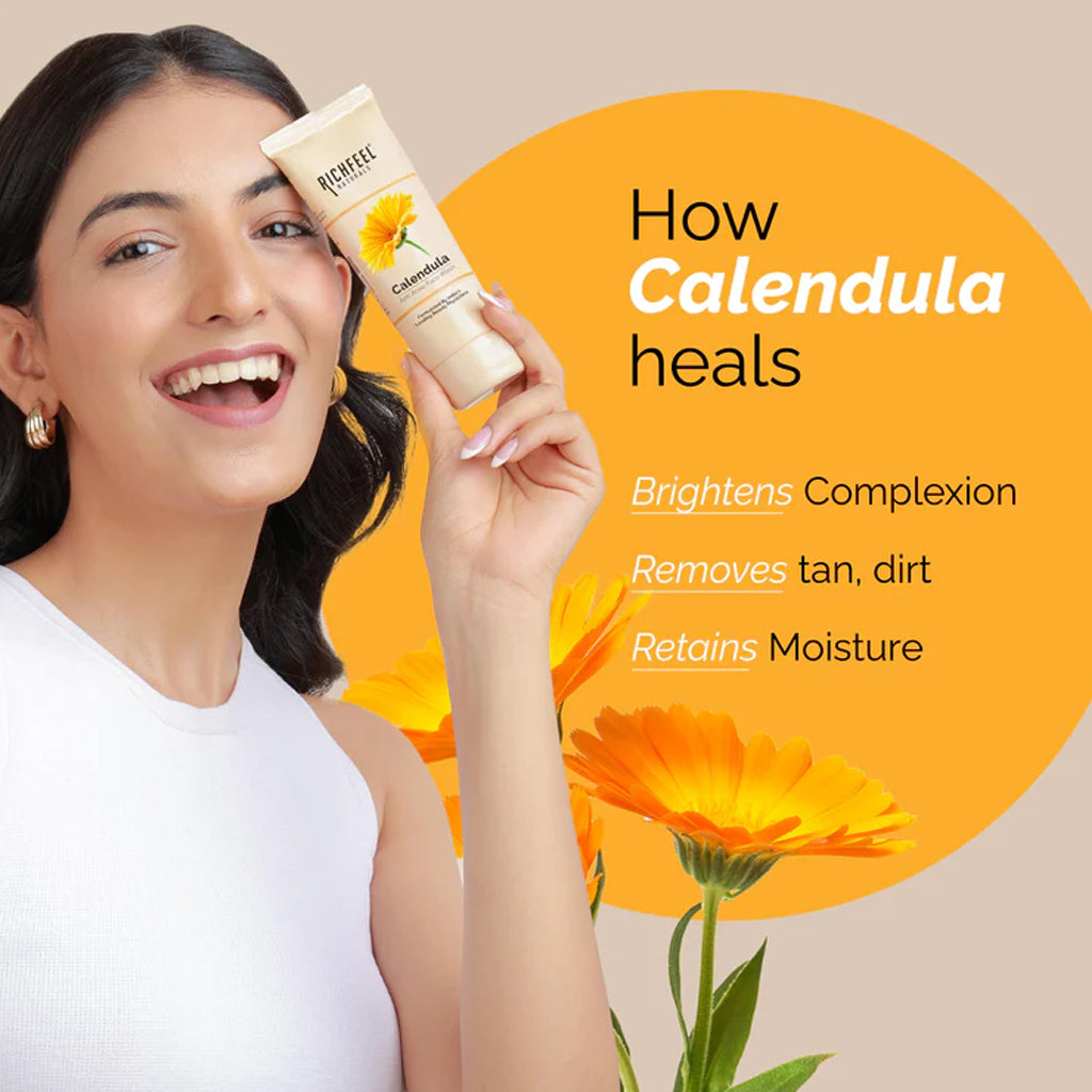 Richfeel Calendula Anti Acne Face Wash - 100gms
