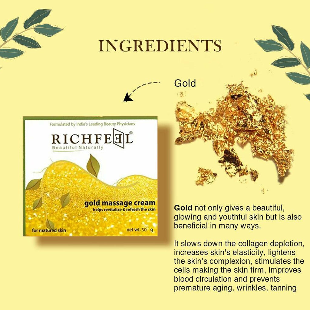 Richfeel Gold Massage Cream - 100gms