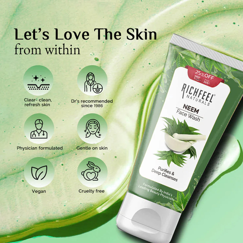 Richfeel Neem Face Wash - 100gms