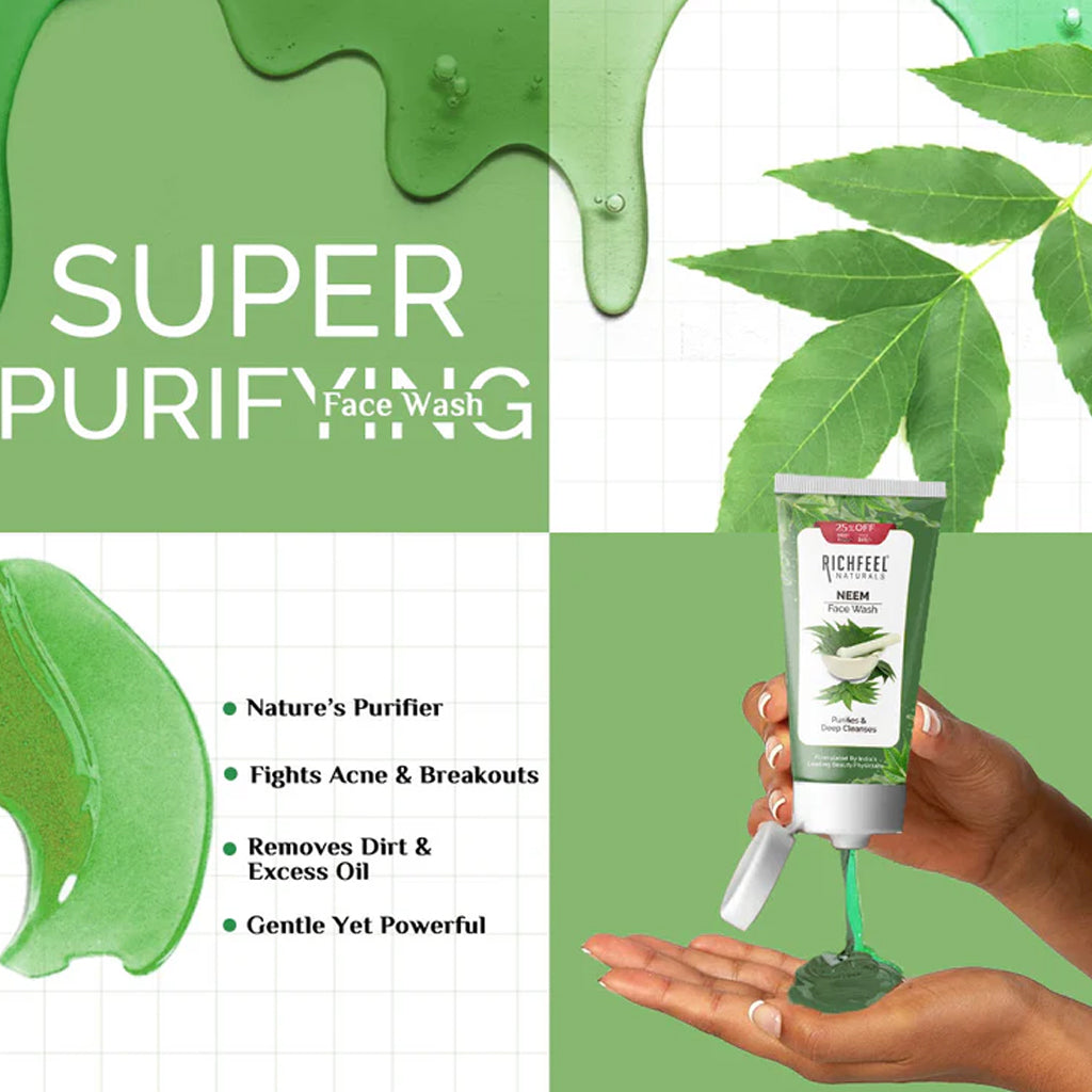 Richfeel Neem Face Wash - 100gms