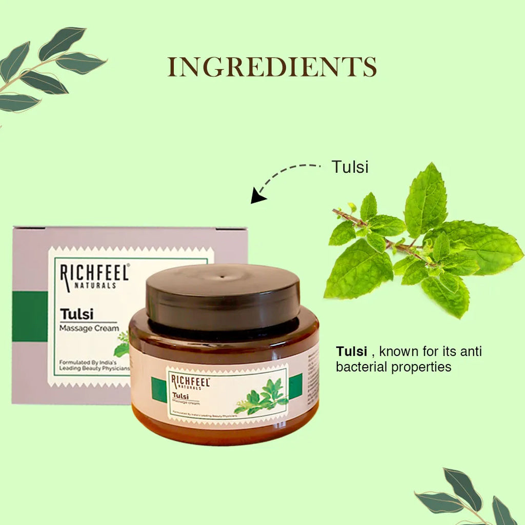 Richfeel Tulsi Massage Cream - 100gms