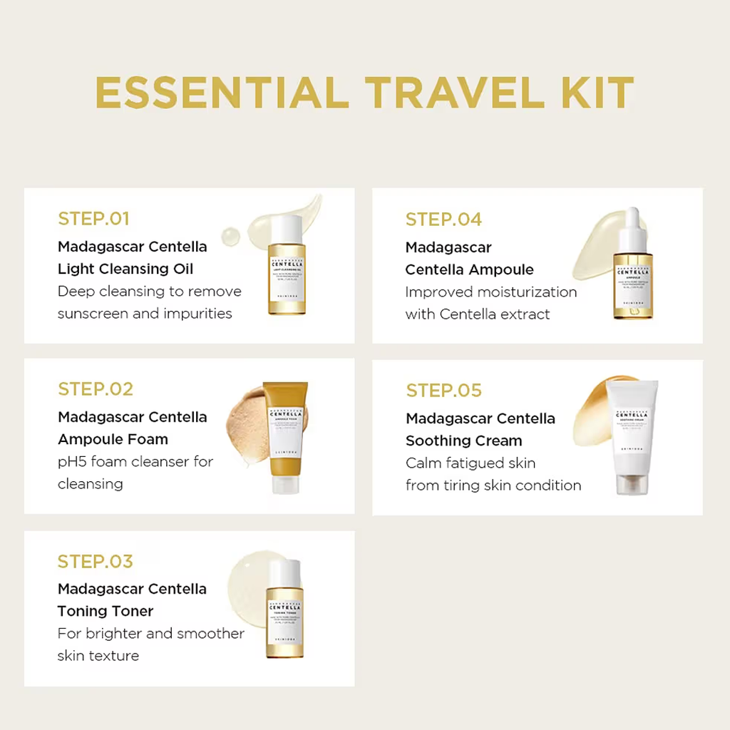 SKIN1004 Madagascar Centella Travel Kit - 5pcs