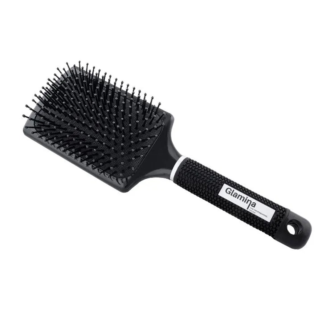 Glamina Professional Blow-Drying Hair Brush Paddle - Black
